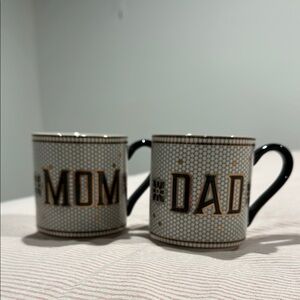 Anthropologie Mom & Dad Mugs